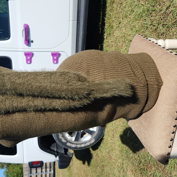 Stunning Thick Winter Bodycon Ribbed Sweater Dress - Picture 7 of 14